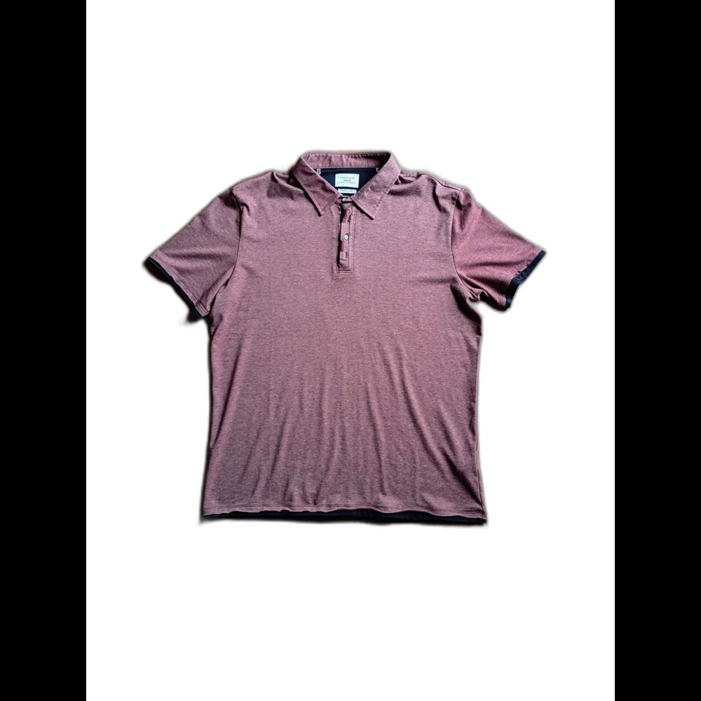 7 Diamonds Polo Shirt Men's XL Maroon